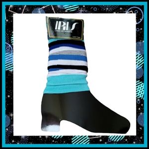IRIS ☆ RETRO STYLE ☆ BLUE STRIPE LEG / ARM WARMERS